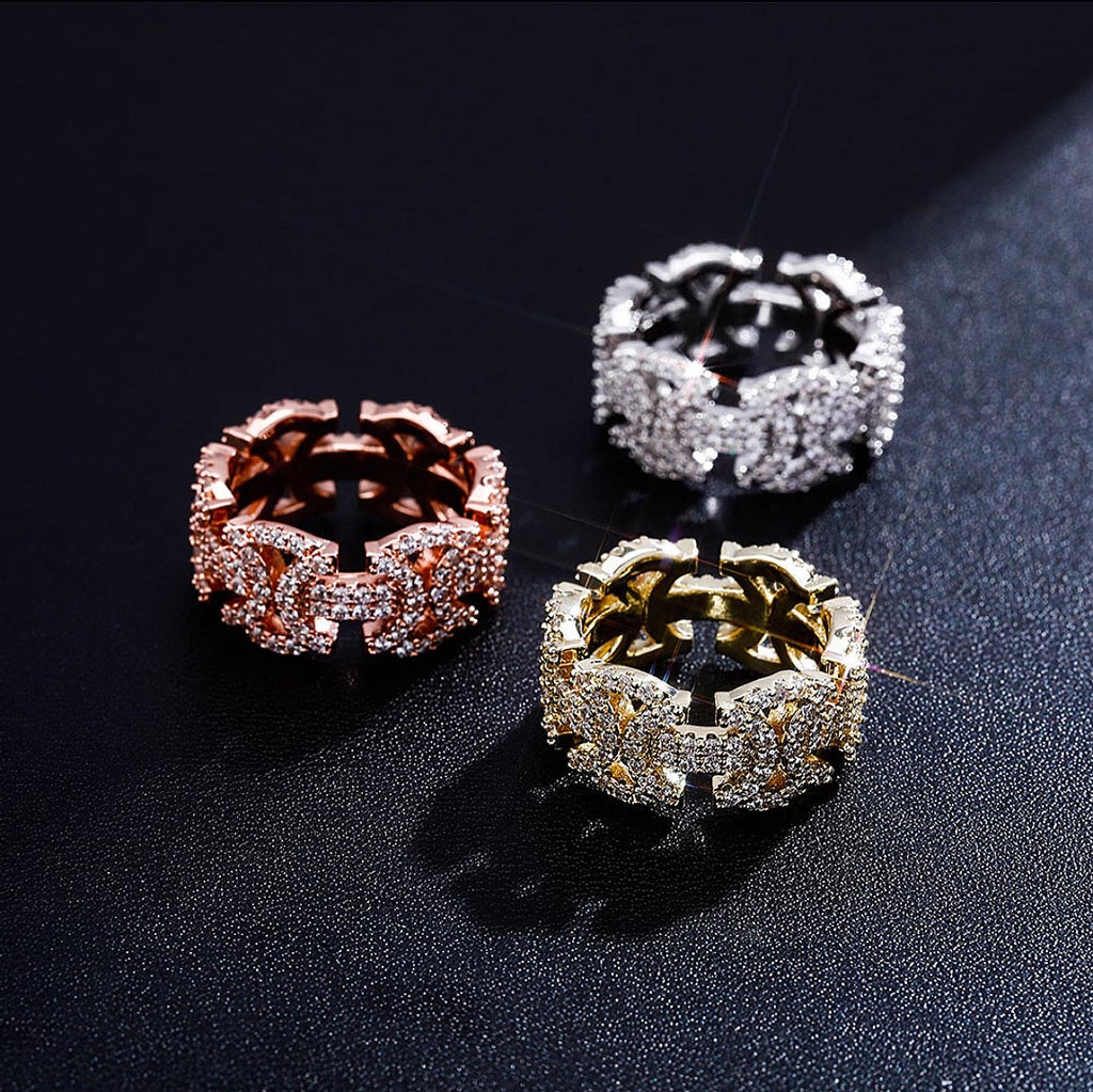 Cuban Link to Link Rings