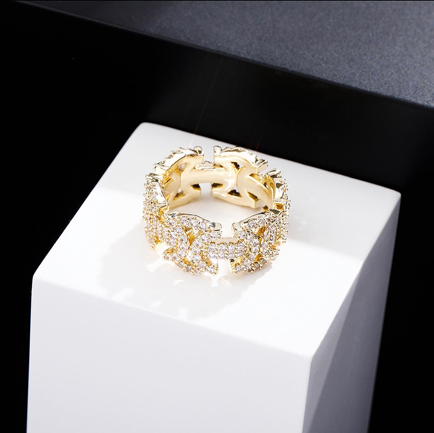 Cuban Link to Link Rings