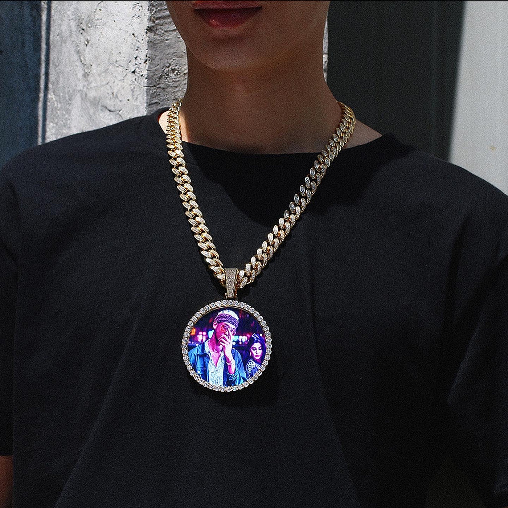 Circle Custom Photo Pendent Collection