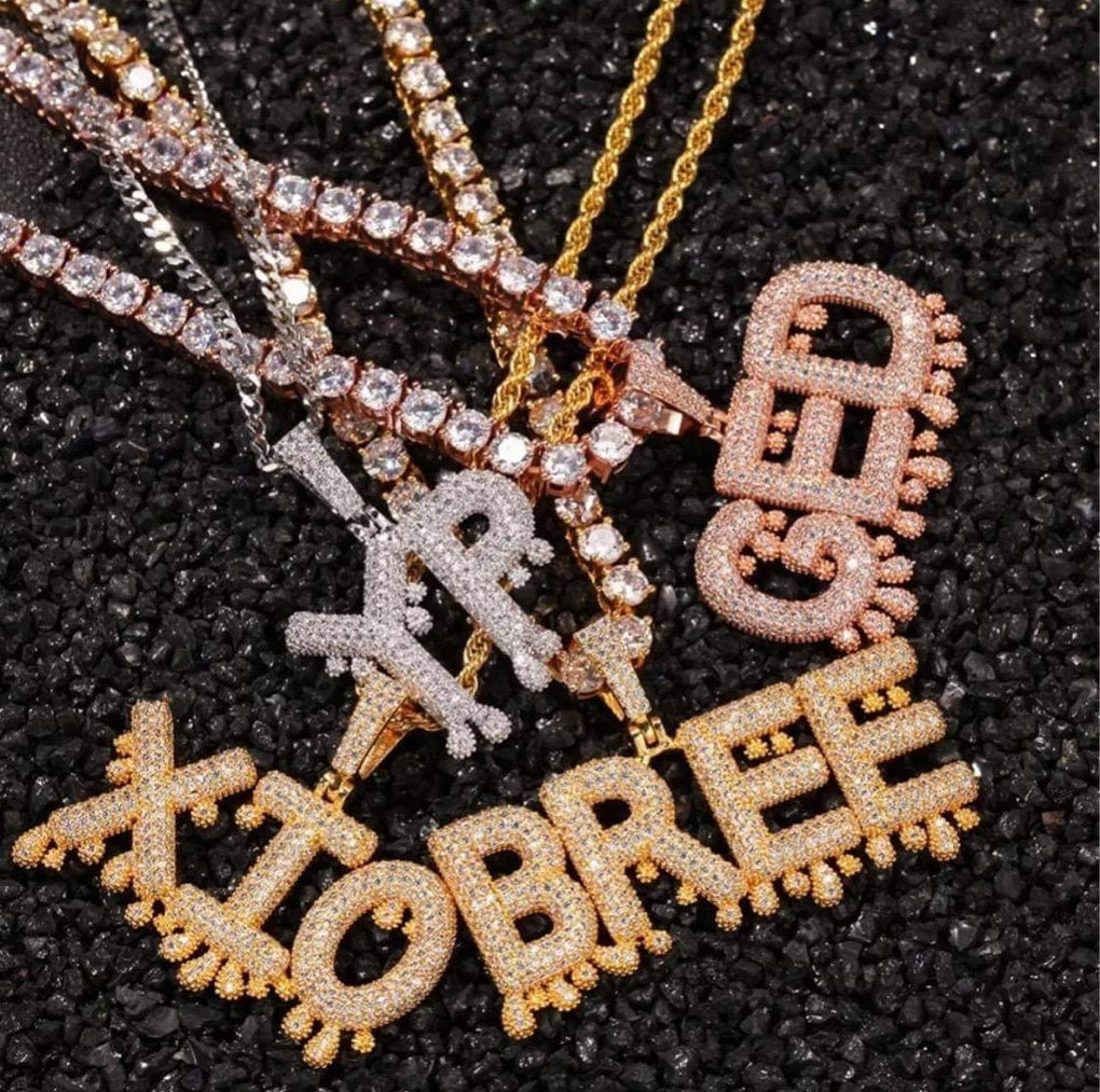 Drip Custom Name Pendant