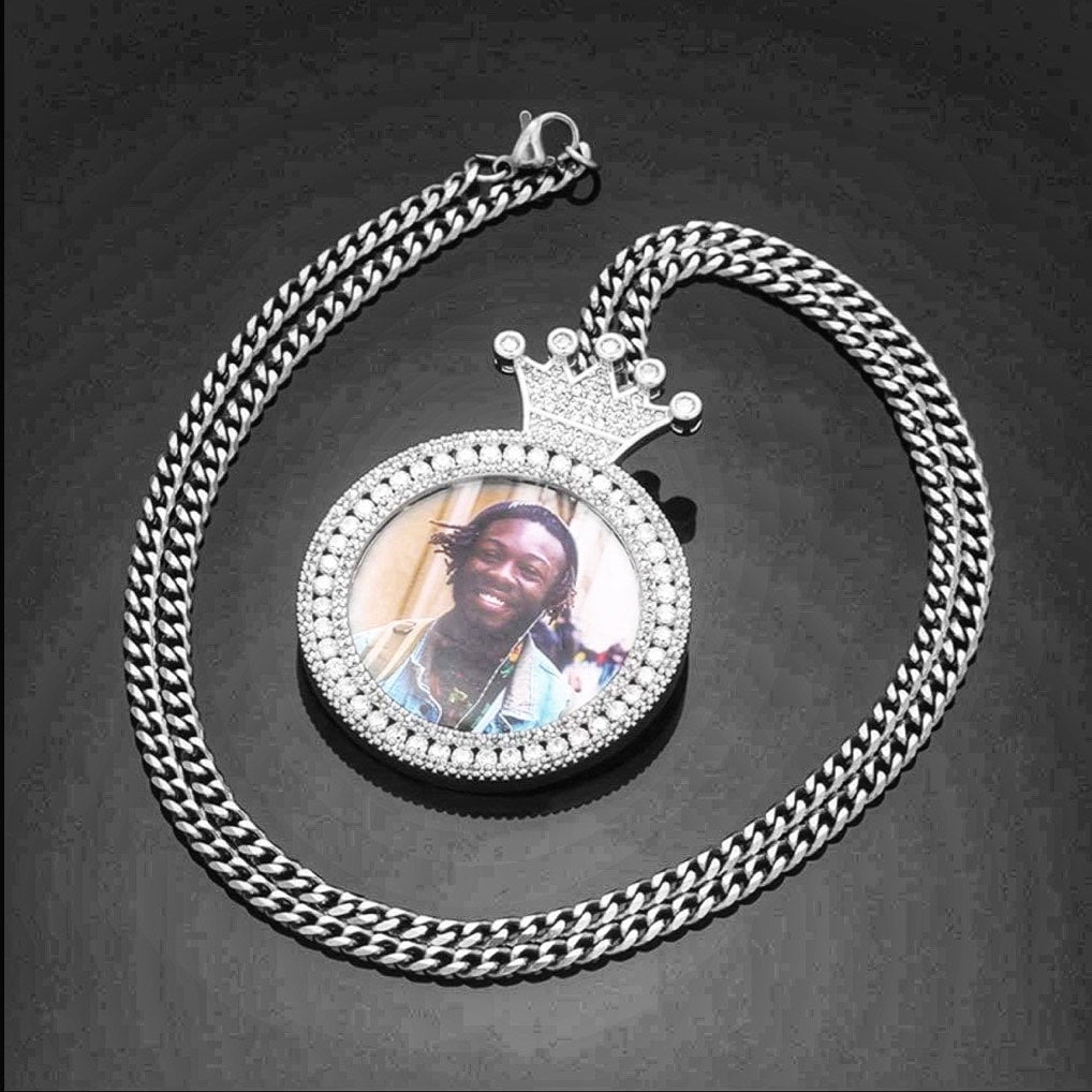 Crown Custom Photo Pendant