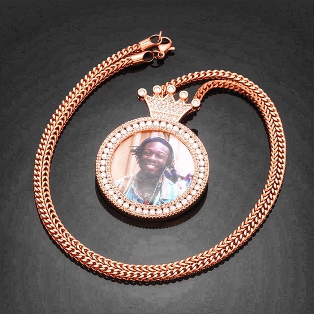Crown Custom Photo Pendant