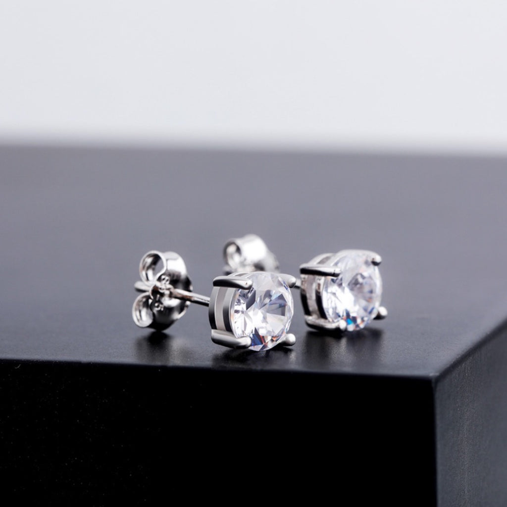 Round Stud Earrings