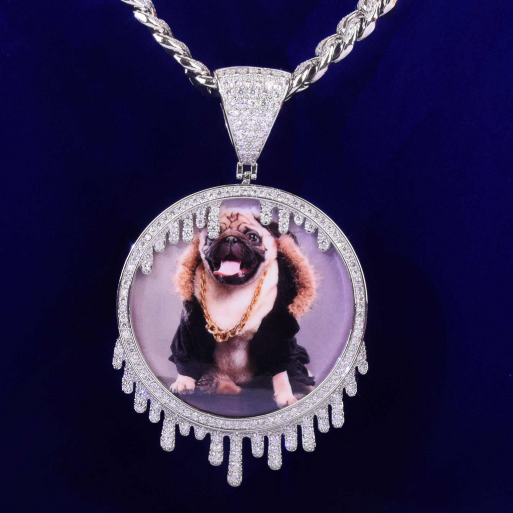 Drip Customizable Photo Pendant