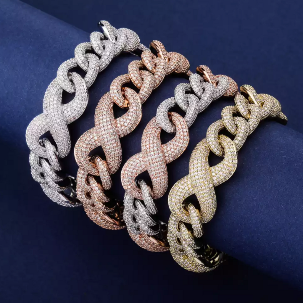 Infused Infinity Cuban Link Bracelet