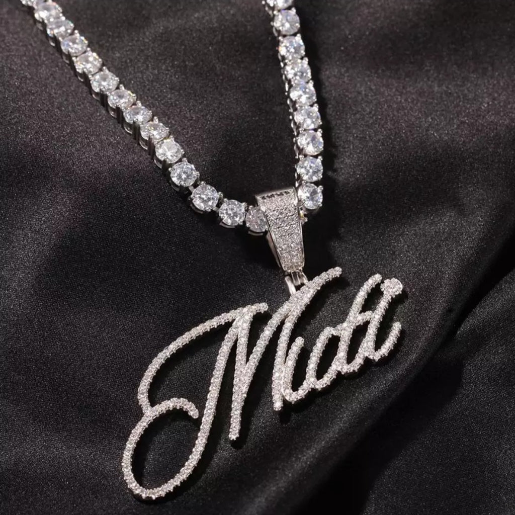 Cursive Style Customizable Name Pendant