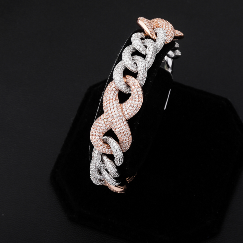 Infused Infinity Cuban Link Bracelet