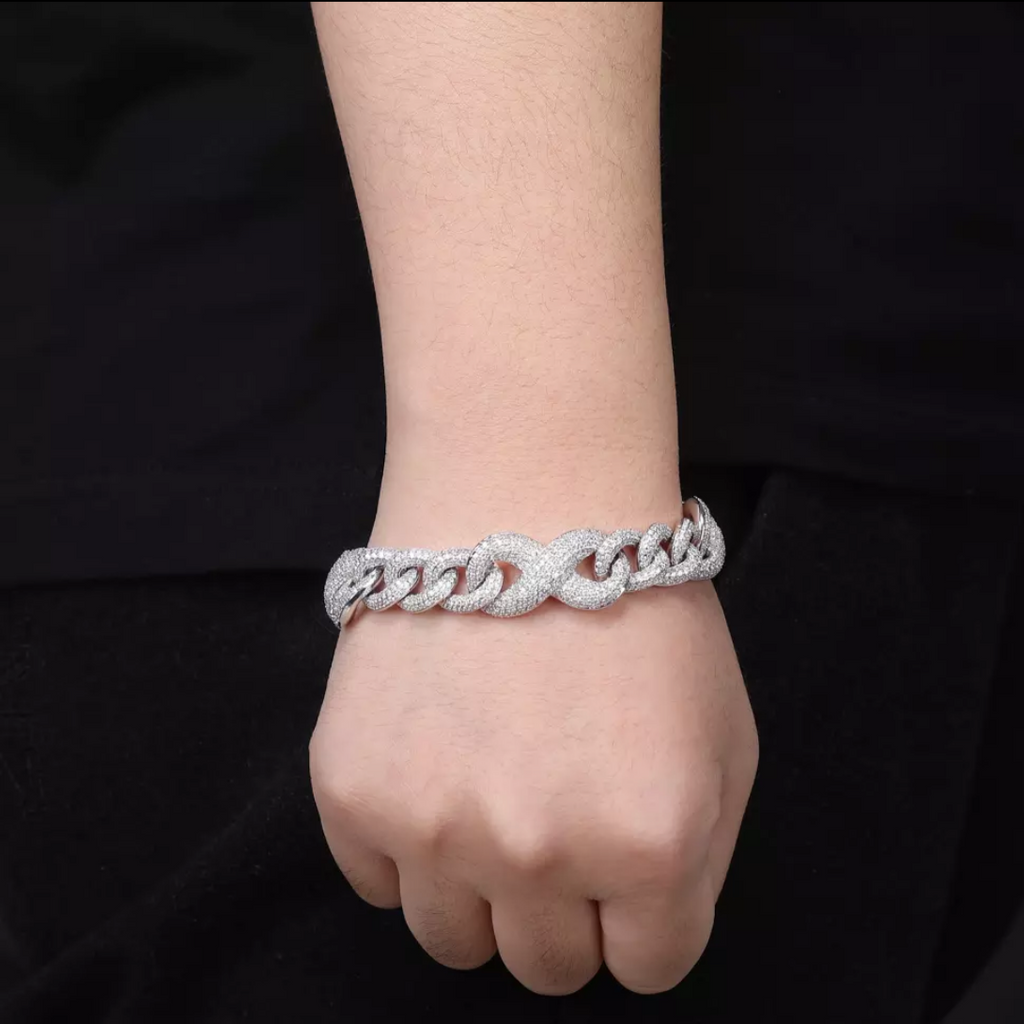 Infused Infinity Cuban Link Bracelet