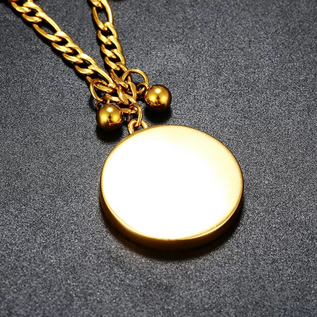 Custom Circle Photo Pendant Bracelet