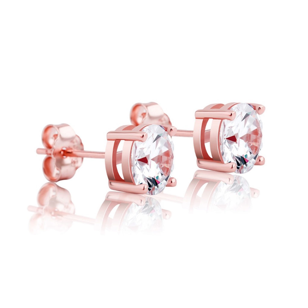 Round Stud Earrings