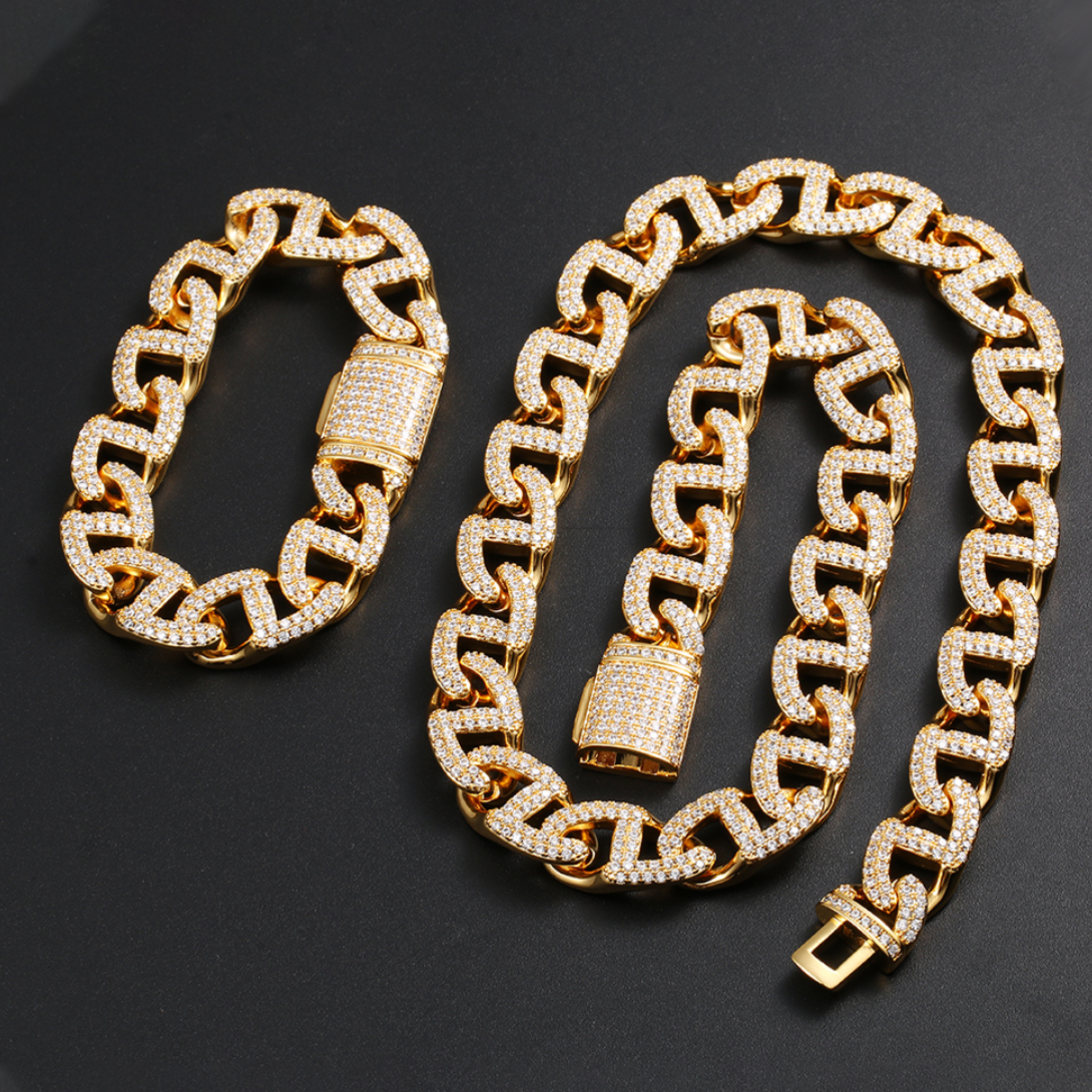 Iced Cuban Link Chain & Bracelet