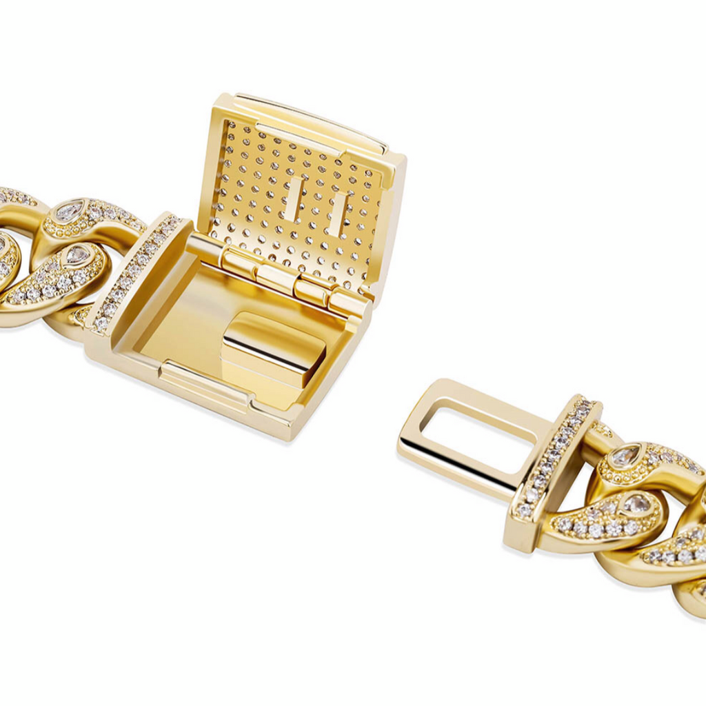 Tear Drop Cuban Link Bracelet