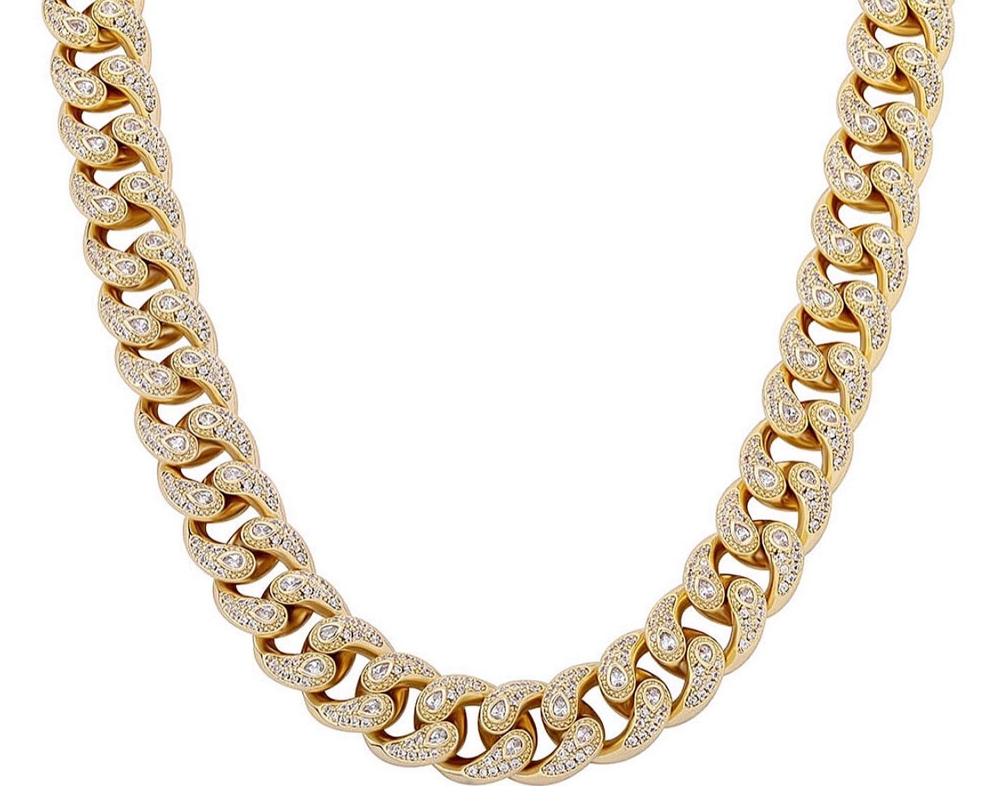 4MM Tear Drop Cuban Chain